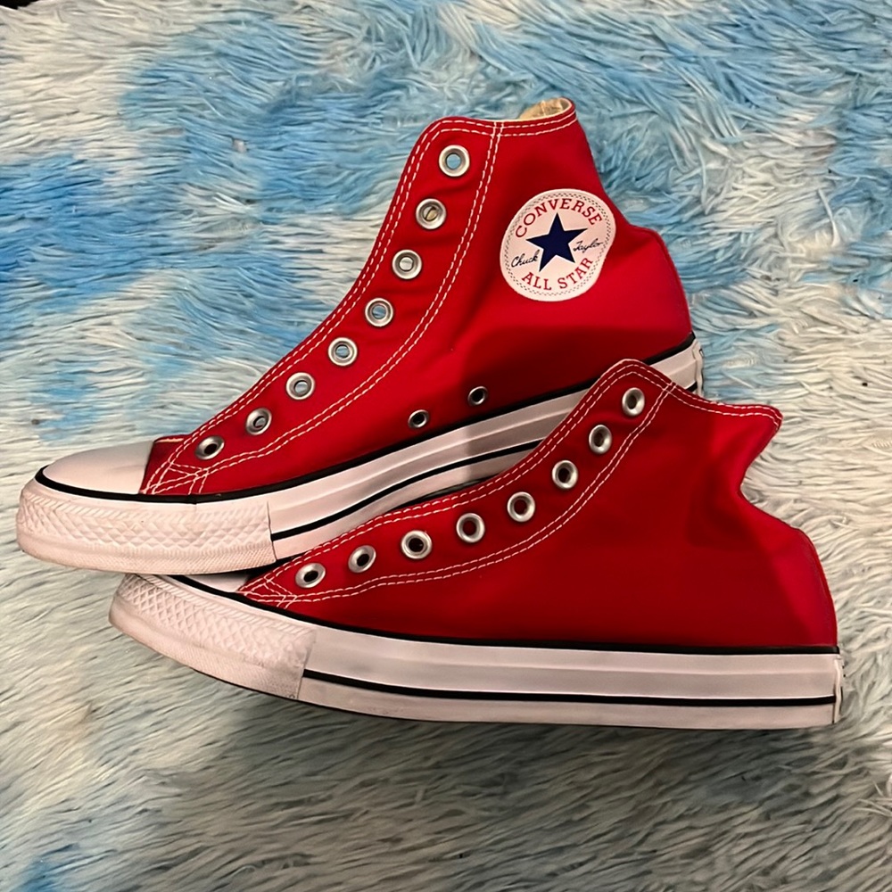 Red High Top Converse